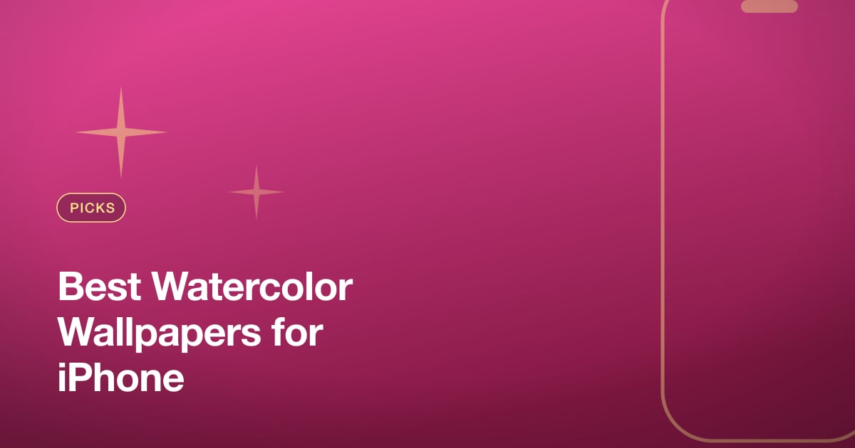 Best Watercolor Wallpapers for iPhone