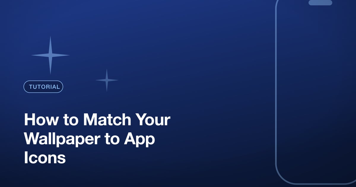 How to Match Your Wallpaper to App Icons