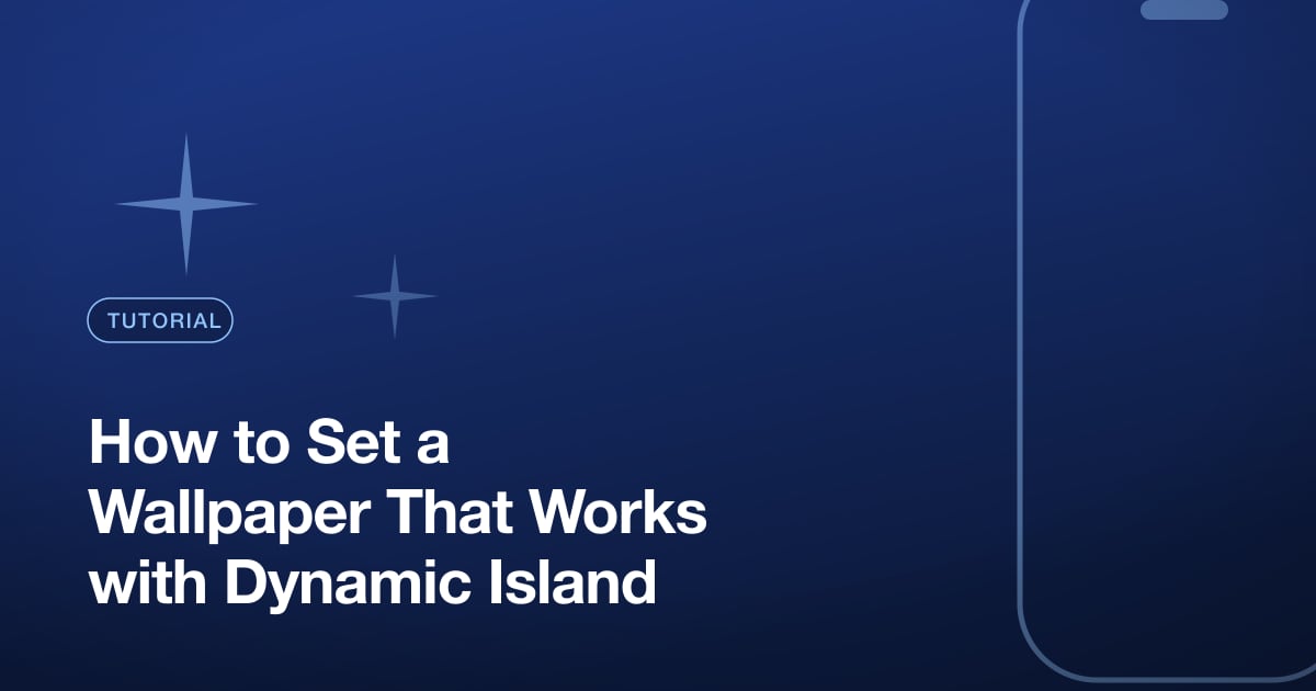 How to Set a Wallpaper That Works with Dynamic Island