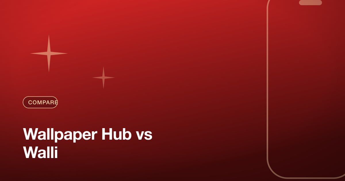 Wallpaper Hub vs Walli