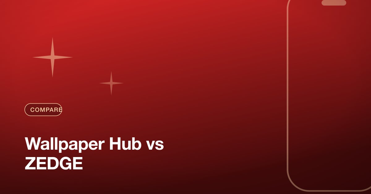 Wallpaper Hub vs ZEDGE